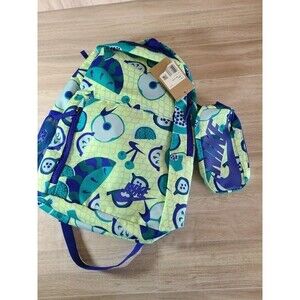 Nike Fruit Print Backpack & Case – HM5895-701 School Bag Set, Green Blue MISC